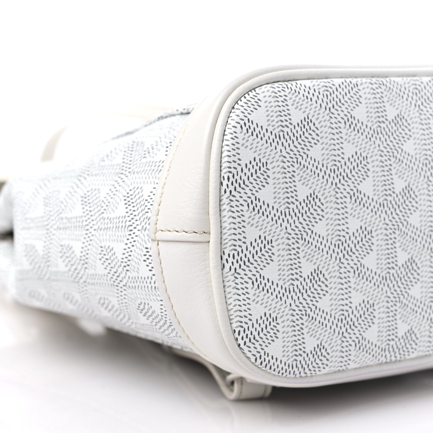 Goyard Goyardine Calfskin Mini Alpin Backpack White 8 of 10
