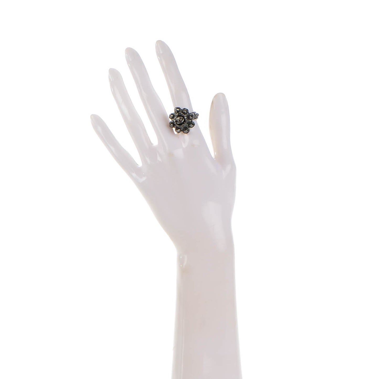 Studded CC Ring 7 Ruthenium