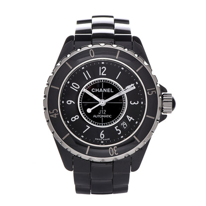 Chanel Stainless Steel Ceramic 38mm J12 Automatic Watch Black 1 of 7