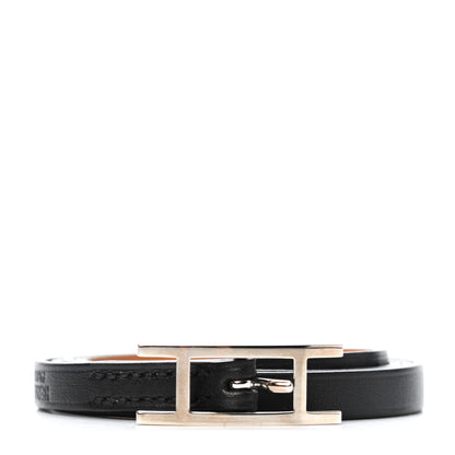 Hermes Chamonix Hapi 3MM Triple Tour Wrap Bracelet L Black 1 of 4