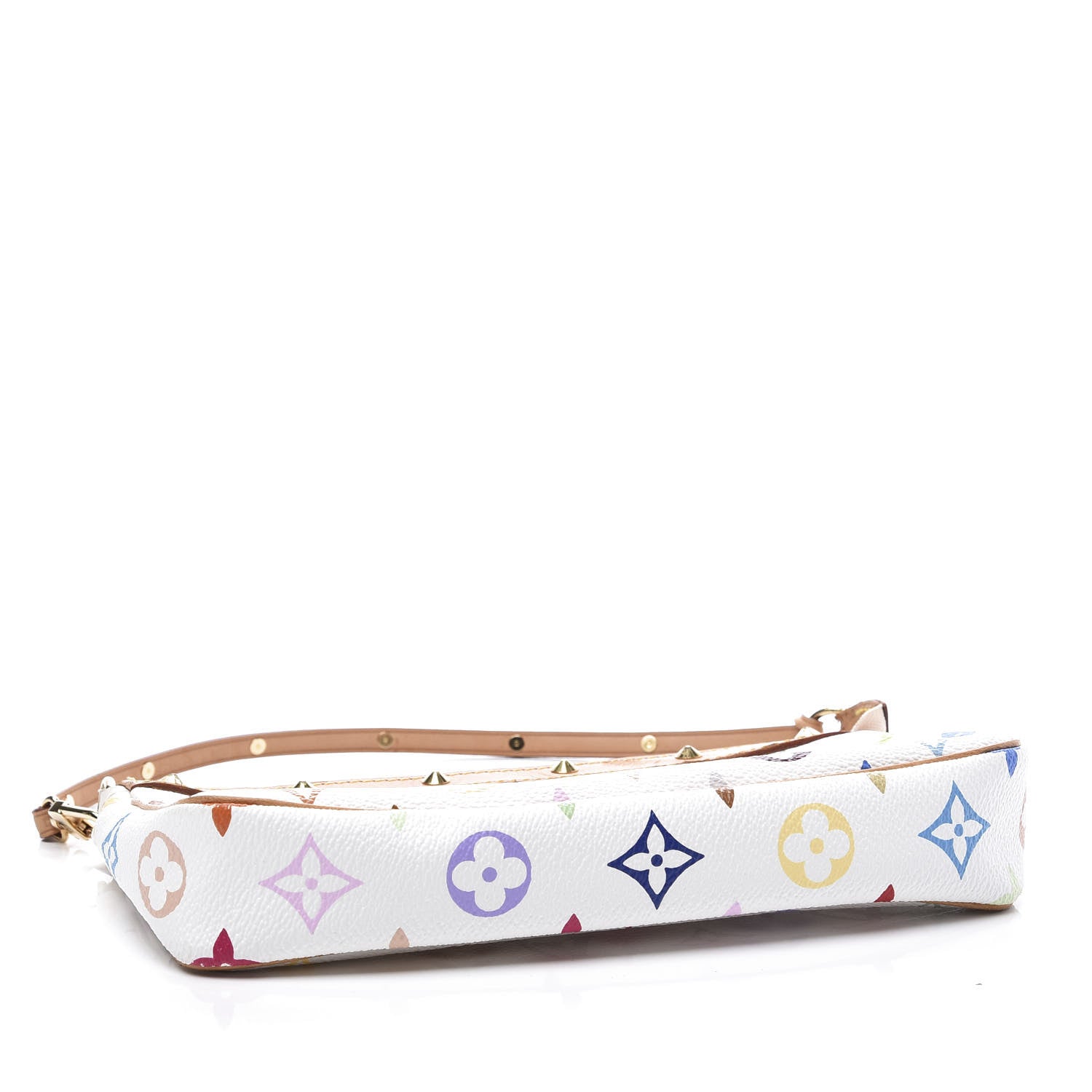 Louis Vuitton Monogram Multicolor Pochette Accessories White 3 of 10