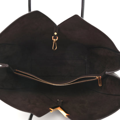 Louis Vuitton Calfskin Monogram Kimono Tote Black 5 of 9