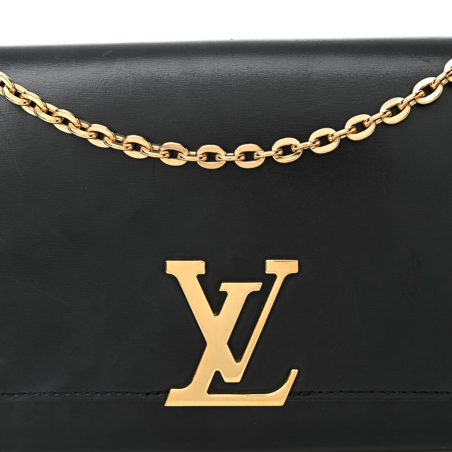 Calfskin Chain Louise GM Black