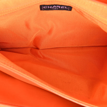 Chanel Lambskin Chocolate Bar Mademoiselle Flap Orange 6 of 21