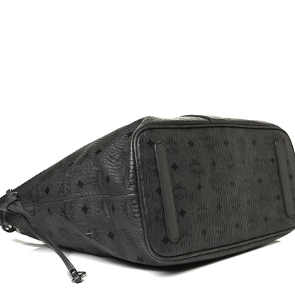 MCM Visetos Medium Liz Reversible Shopper Tote Phantom Grey 8 of 22