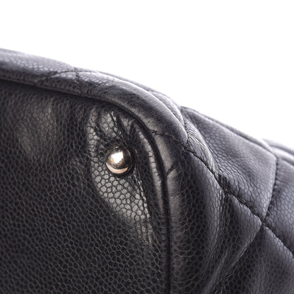 Chanel Caviar Quilted CC Timeless Soft Tote Black 10 of 19