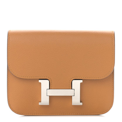 Hermes Evercolor Constance Slim Wallet Caramel 3 of 9
