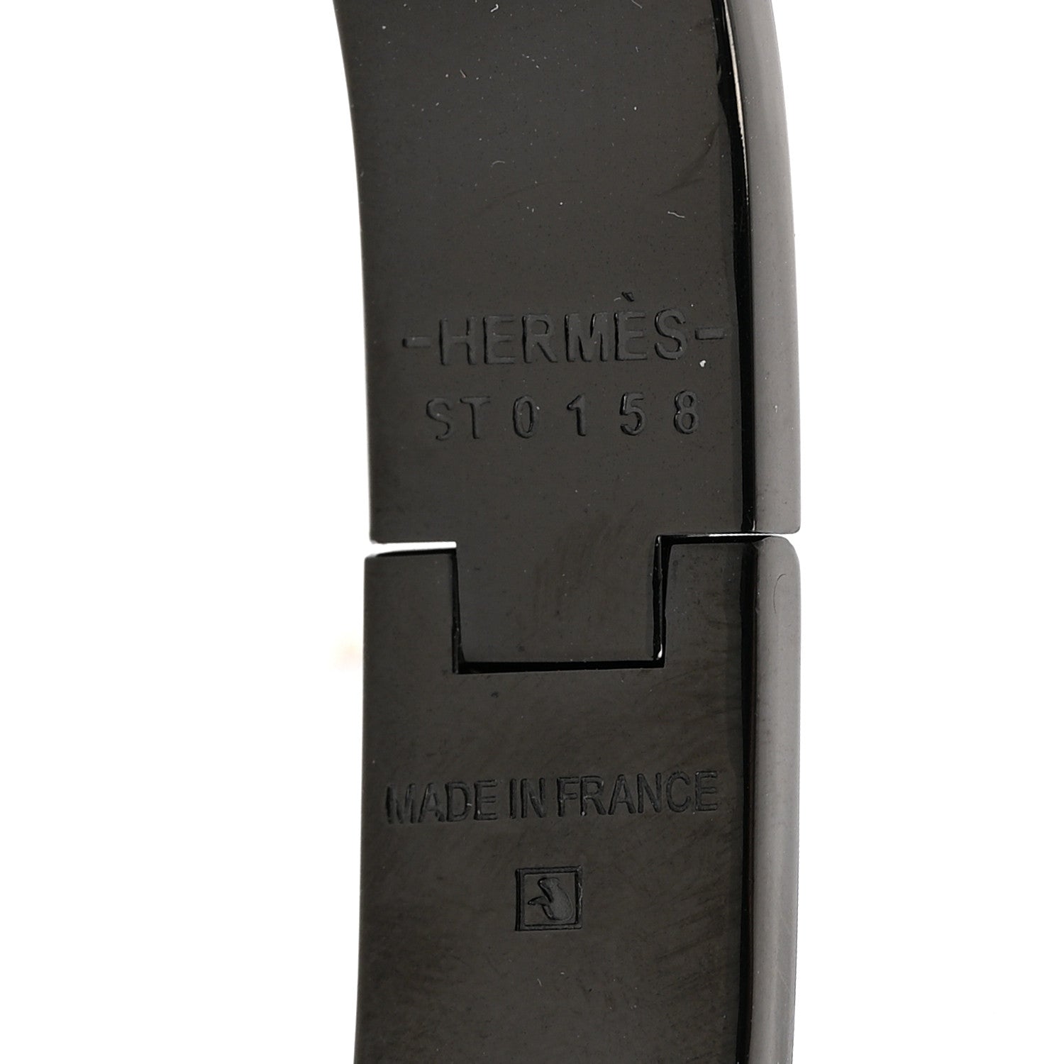Hermes Matte Enamel Narrow Clic Clac HH Bracelet T4 So Black 4 of 6