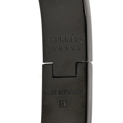 Hermes Matte Enamel Narrow Clic Clac HH Bracelet T4 So Black 4 of 6