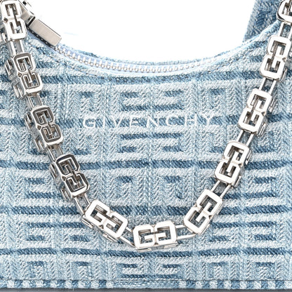 Givenchy Denim Mini Moon Cut Out Shoulder Bag Blue 8 of 10