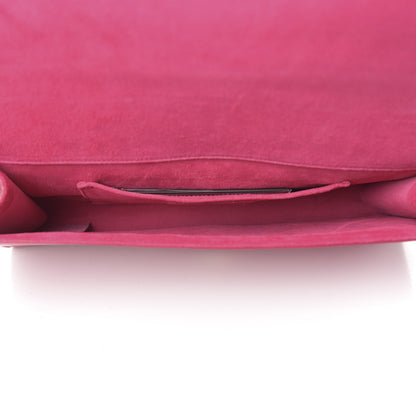Saint Laurent Calfskin Classic Y Ligne Clutch Fuchsia 4 of 6