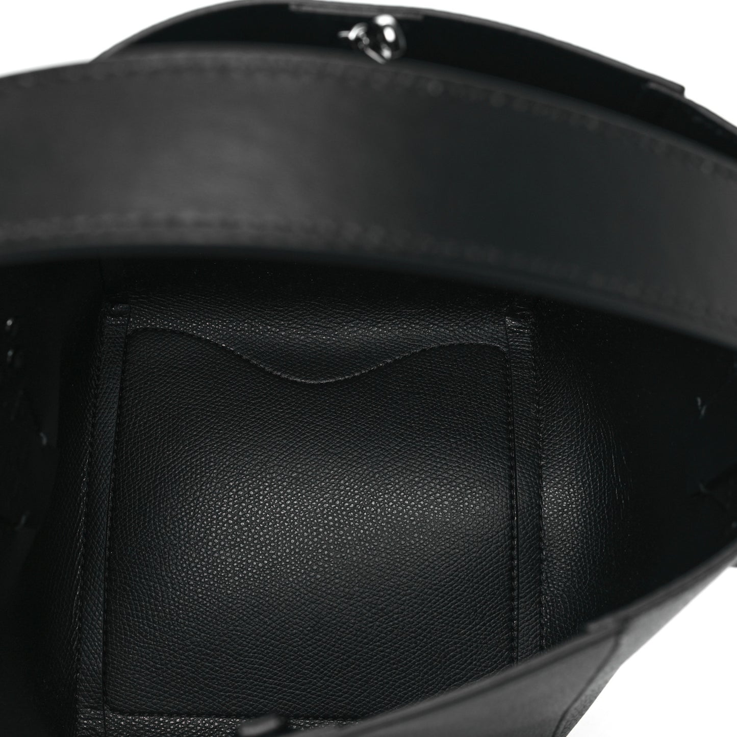 Calfskin Empire Spike Studded Mini Cabachic Bucket Bag Black