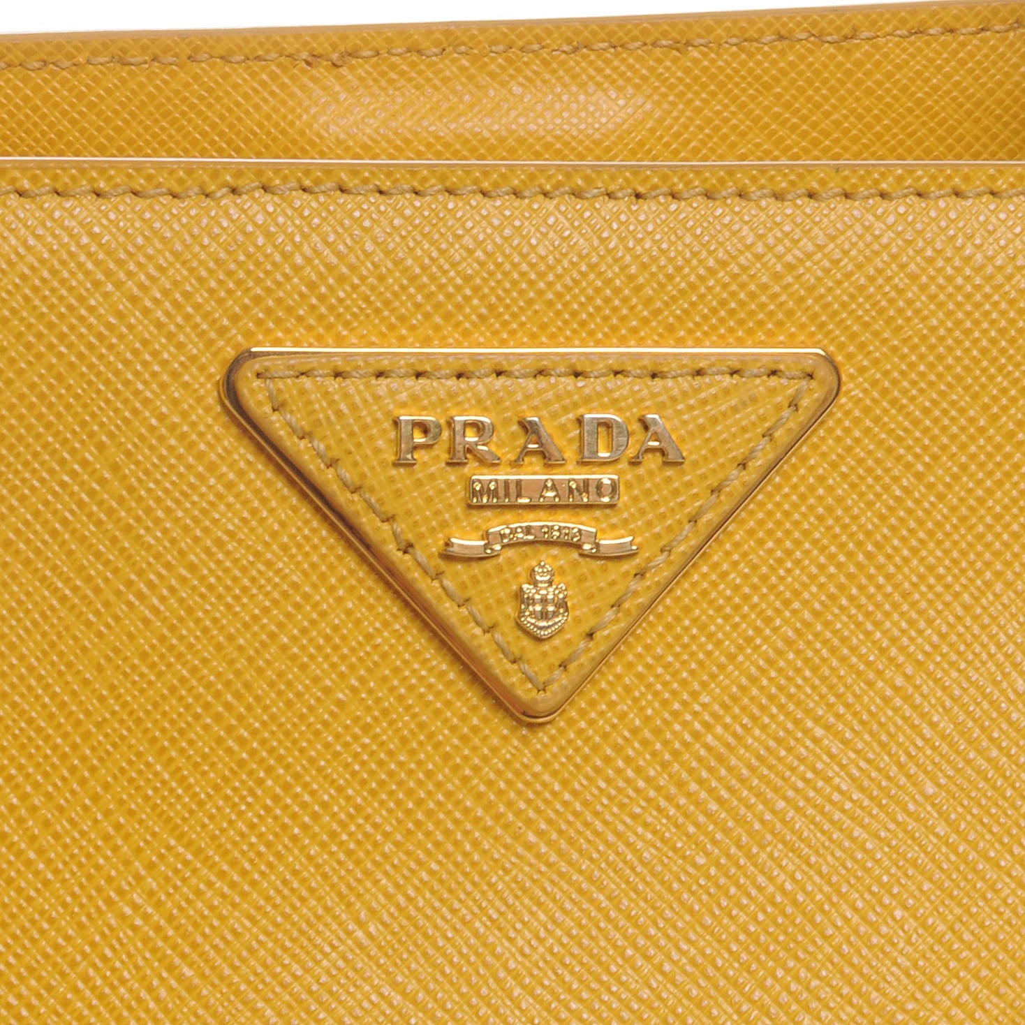 Prada Saffiano Lux Medium Tote Mimosa 3 of 10
