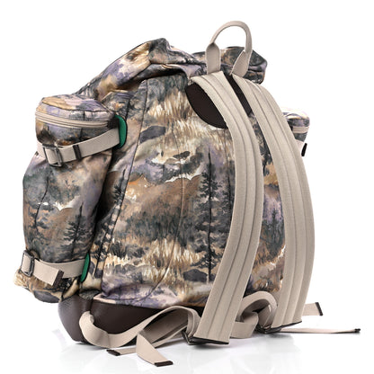 Gucci X THE NORTH FACE Econyl Nylon Landscape Print Shell Backpack Multicolor 3 of 10