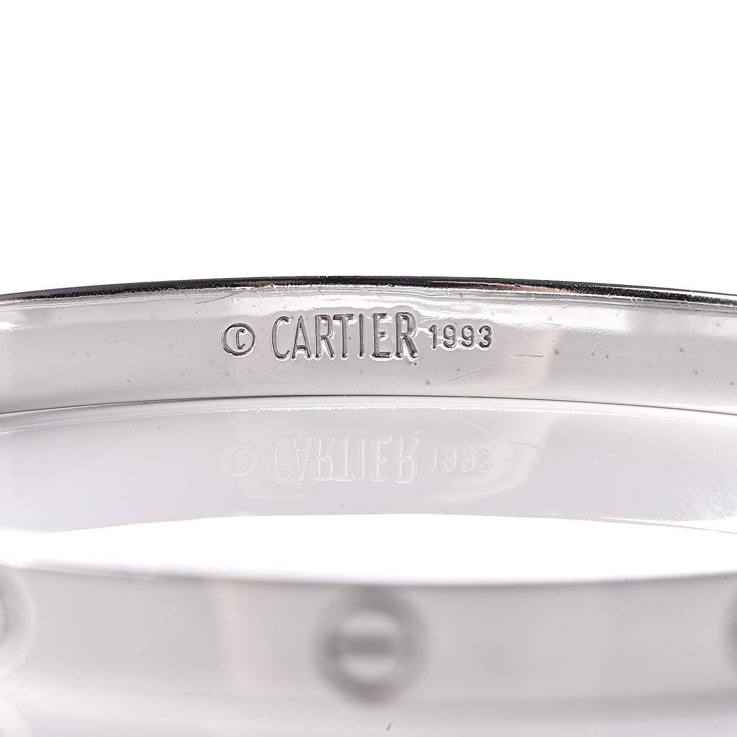 18K White Gold LOVE Bracelet 21