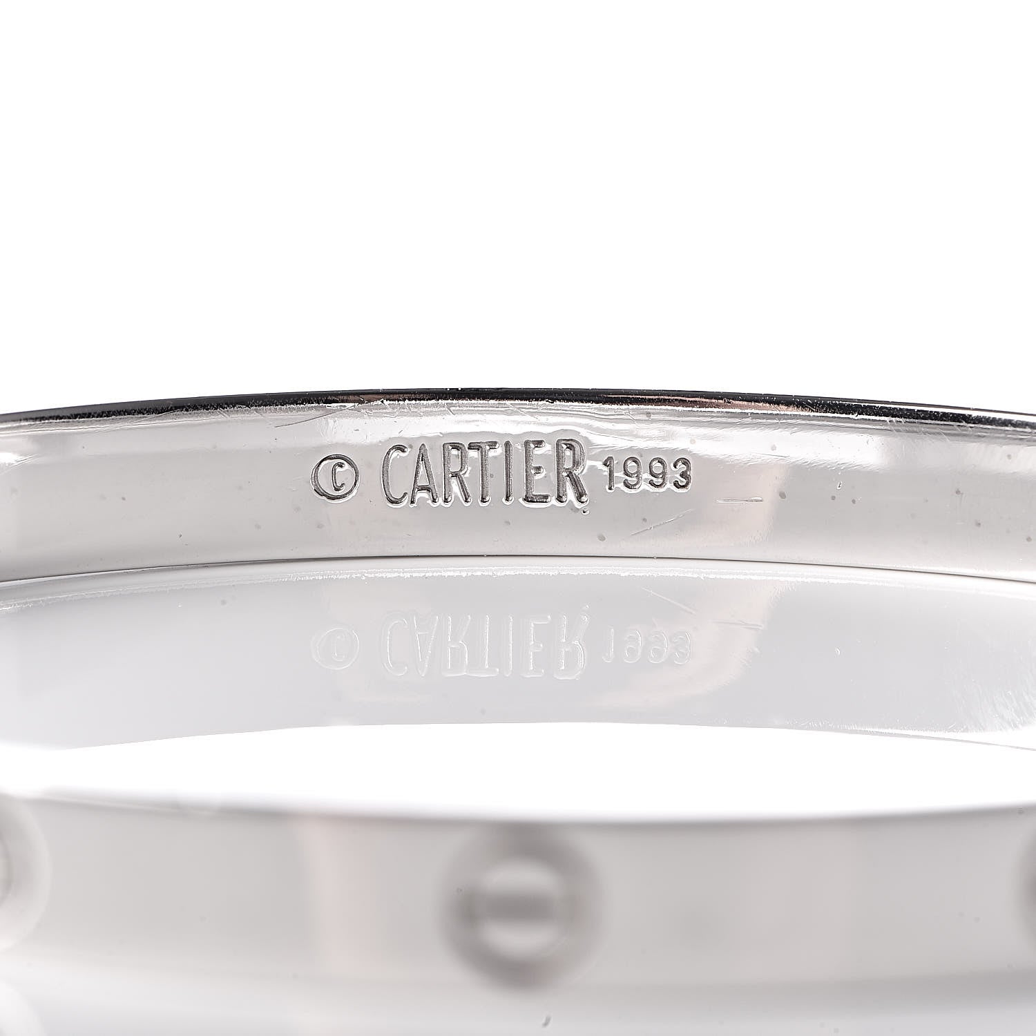 Cartier 18K White Gold LOVE Bracelet 21 6 of 7