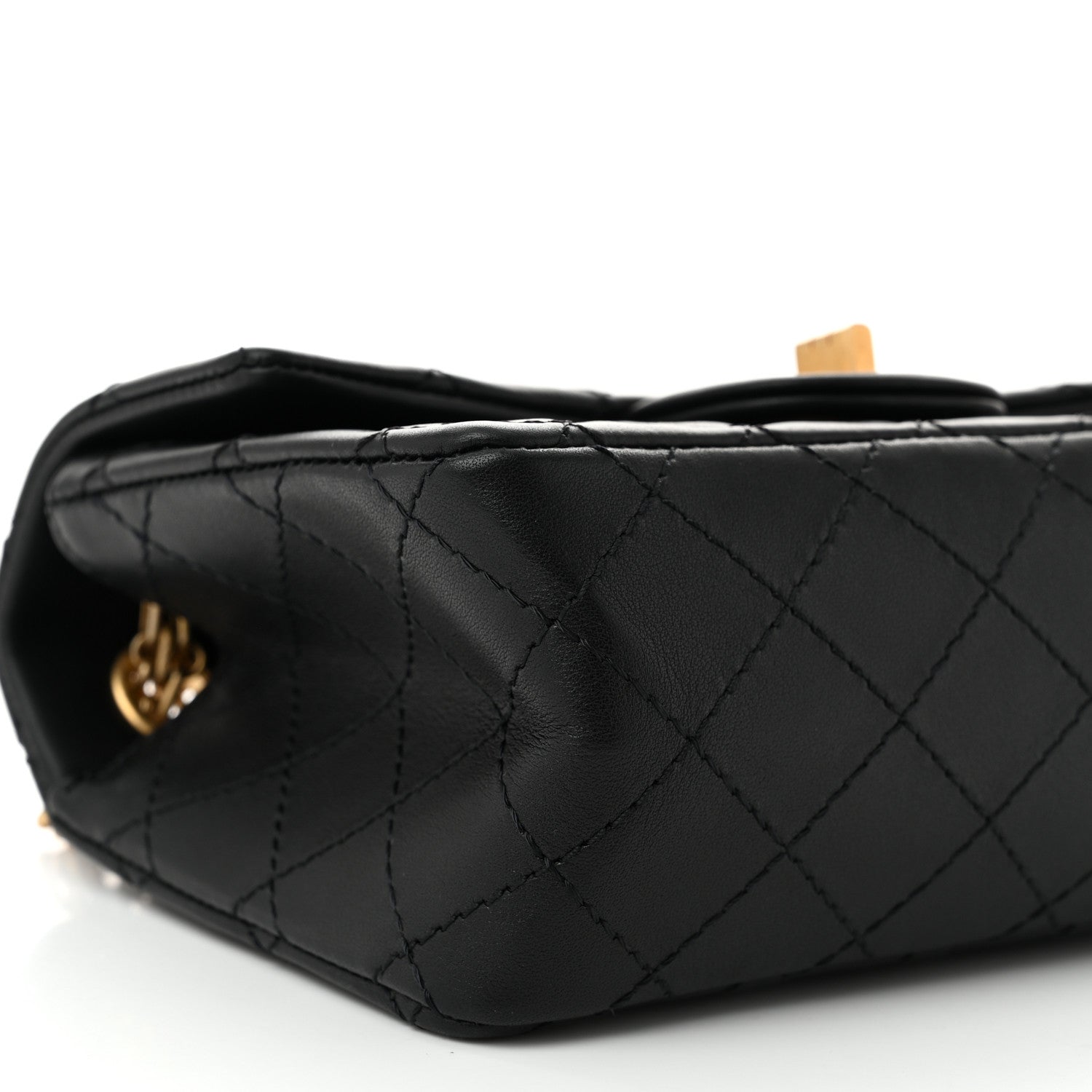 Chanel Calfskin Quilted 2.55 Reissue Mini Flap Black 9 of 11