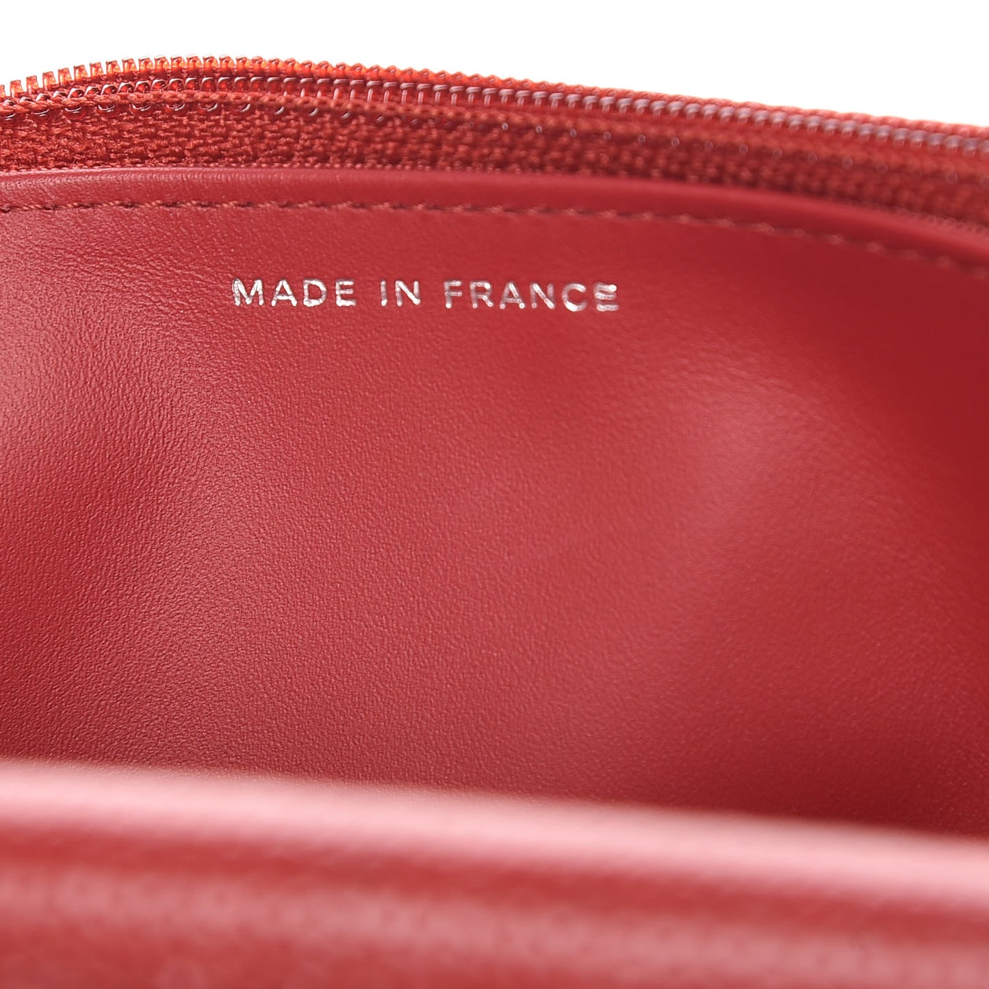 Caviar Quilted Wallet on Chain WOC Red