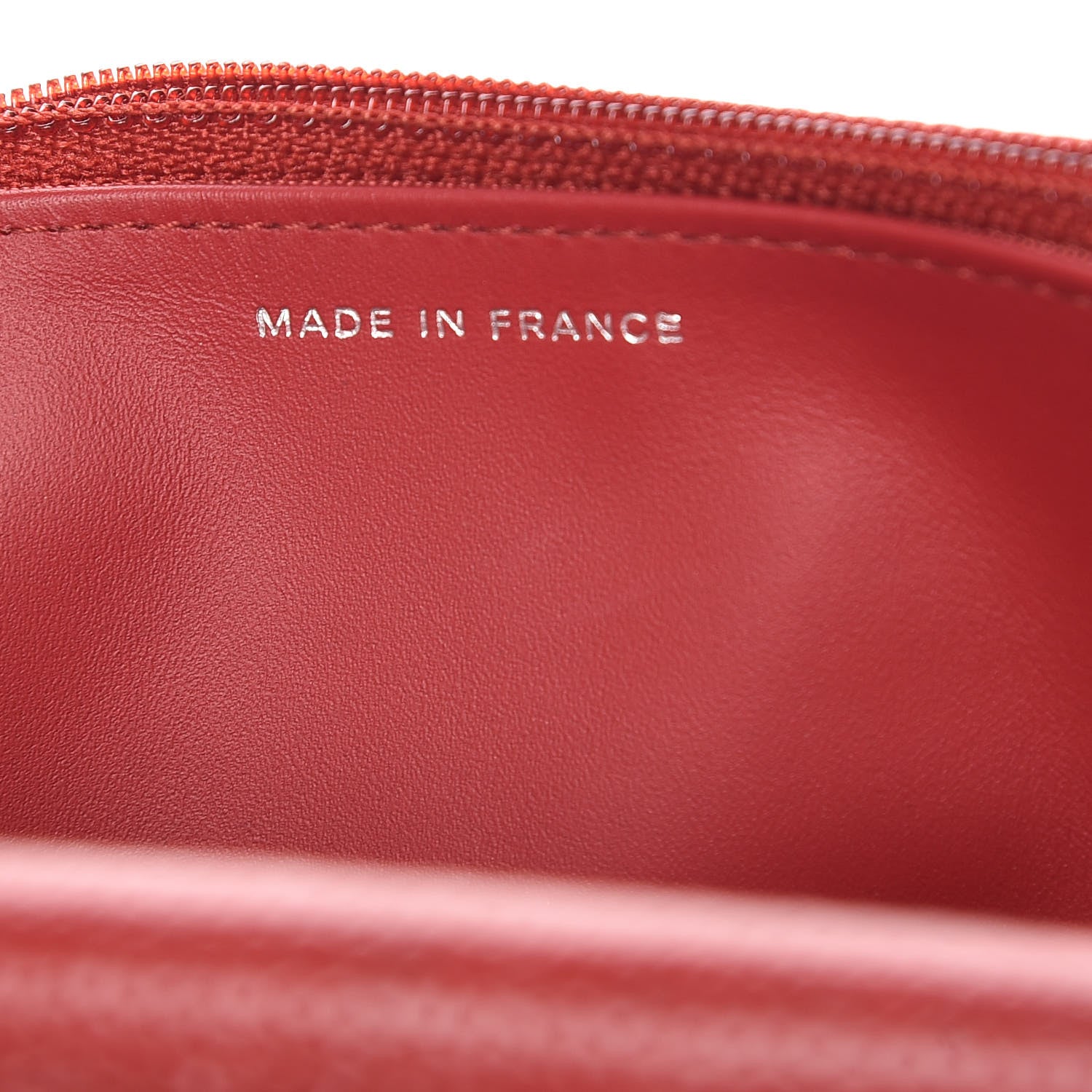 Chanel Caviar Quilted Wallet on Chain WOC Red 7 of 12