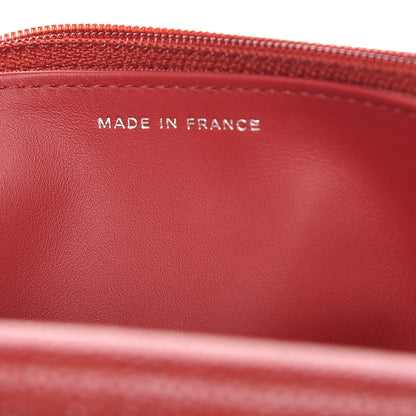 Chanel Caviar Quilted Wallet on Chain WOC Red 7 of 12
