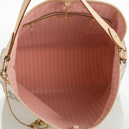 Louis Vuitton Damier Azur Delightful MM Rose Ballerine 5 of 9