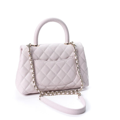 Chanel Caviar Quilted Mini Coco Handle Flap Lilas Lilac 2 of 10