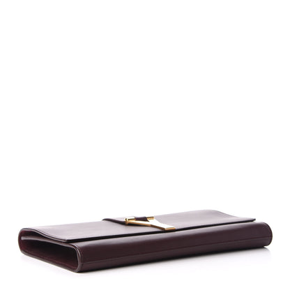 Saint Laurent Calfskin Classic Y Ligne Clutch Bordeaux 4 of 7