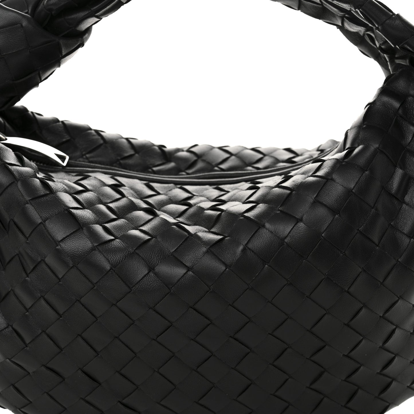 Nappa Intrecciato Teen Jodie Hobo Black