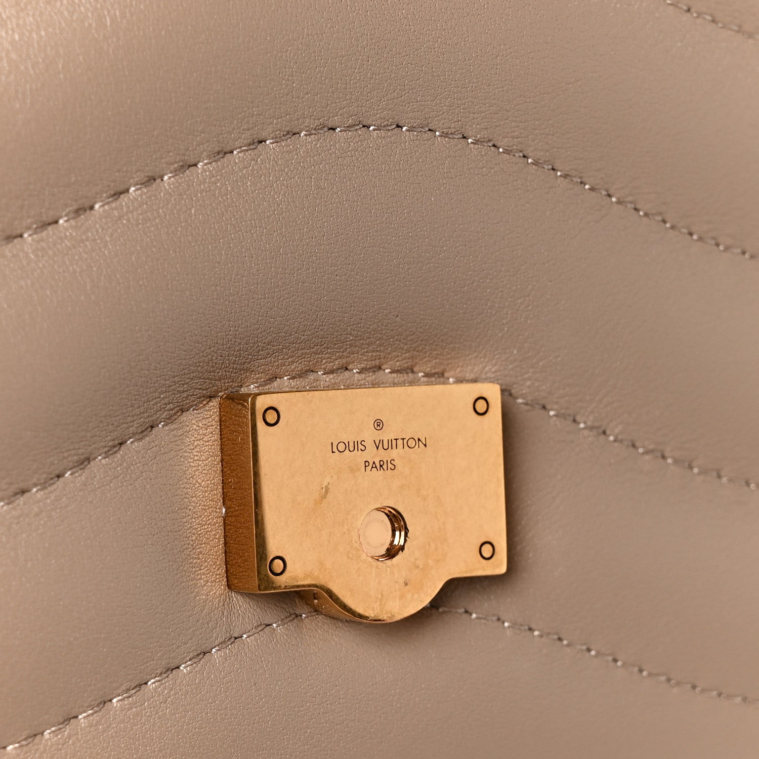 Louis Vuitton Calfskin LV New Wave Chain Bag Taupe 8 of 11
