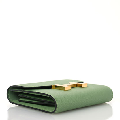 Hermes Epsom Constance Compact Passant Wallet Vert Criquet 4 of 10