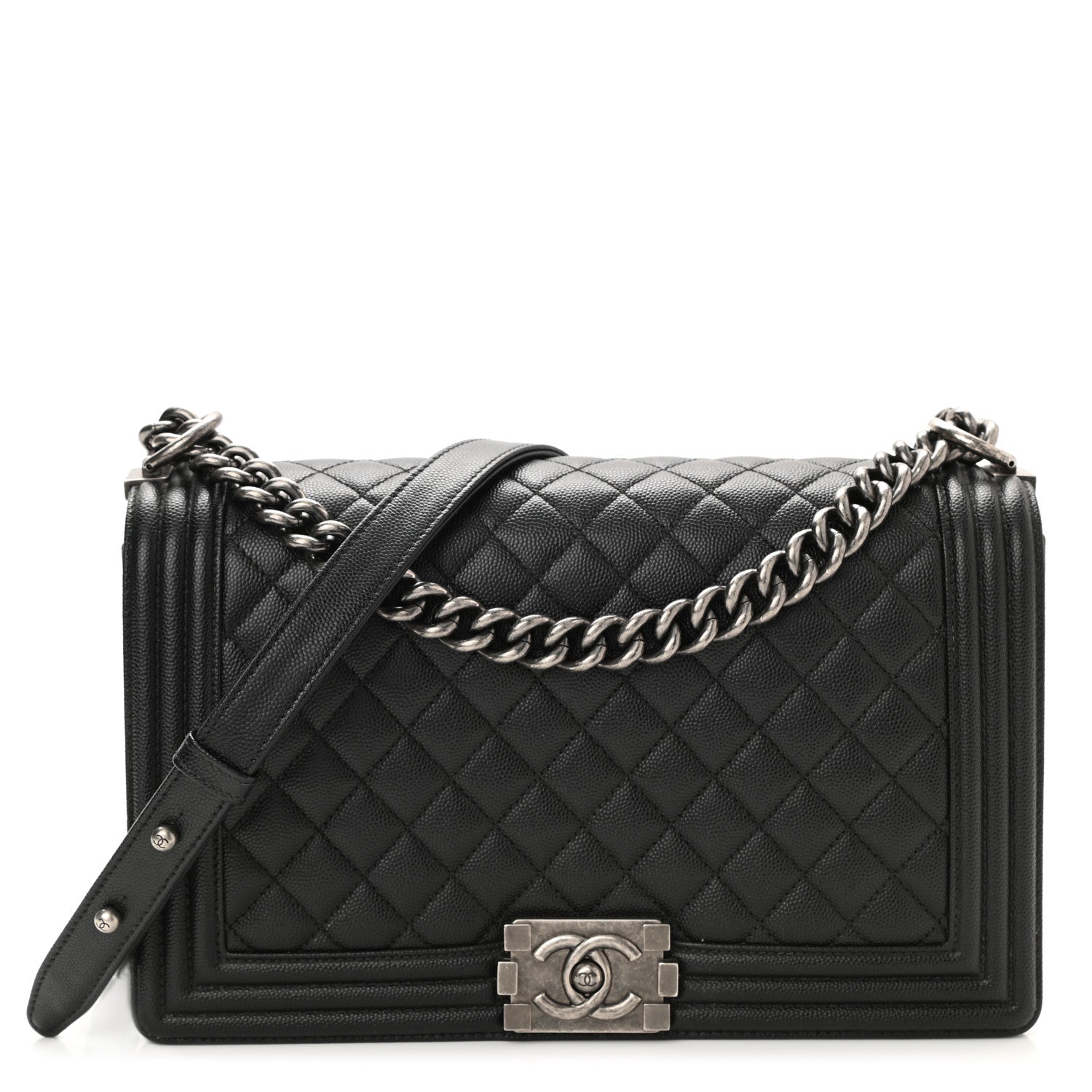 Chanel Caviar Quilted New Medium Boy Flap Black 1 of 11