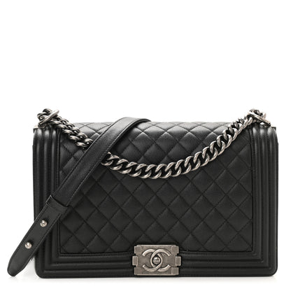 Chanel Caviar Quilted New Medium Boy Flap Black 1 of 11