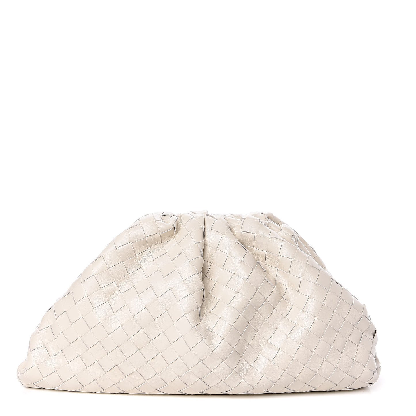 Nappa Maxi Intreccio The Pouch Oversized Clutch Plaster