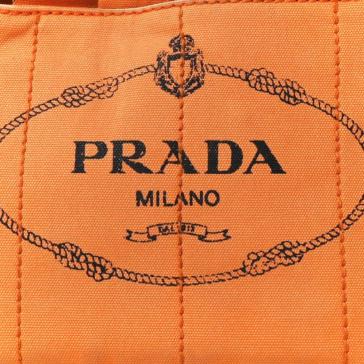 Prada Canapa Small Logo Tote Papaya 8 of 15