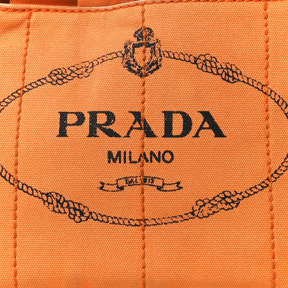 Prada Canapa Small Logo Tote Papaya 8 of 15