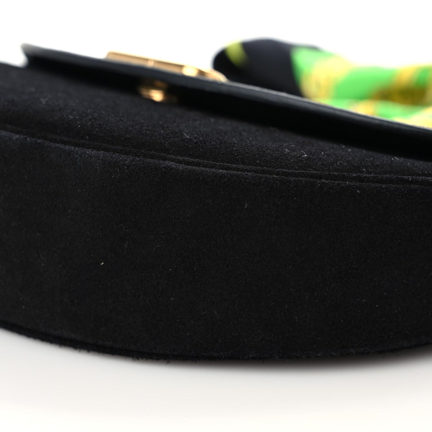 Balenciaga Suede Opera Clutch Bag Black 9 of 9