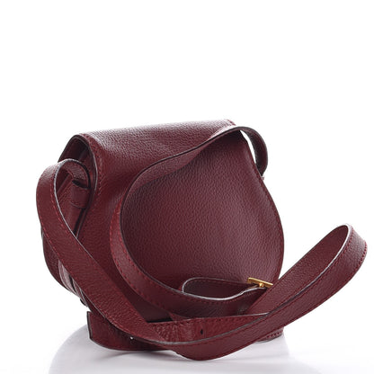 Chloe Calfskin Mini Marcie Round Crossbody Bag Plum Purple 3 of 8