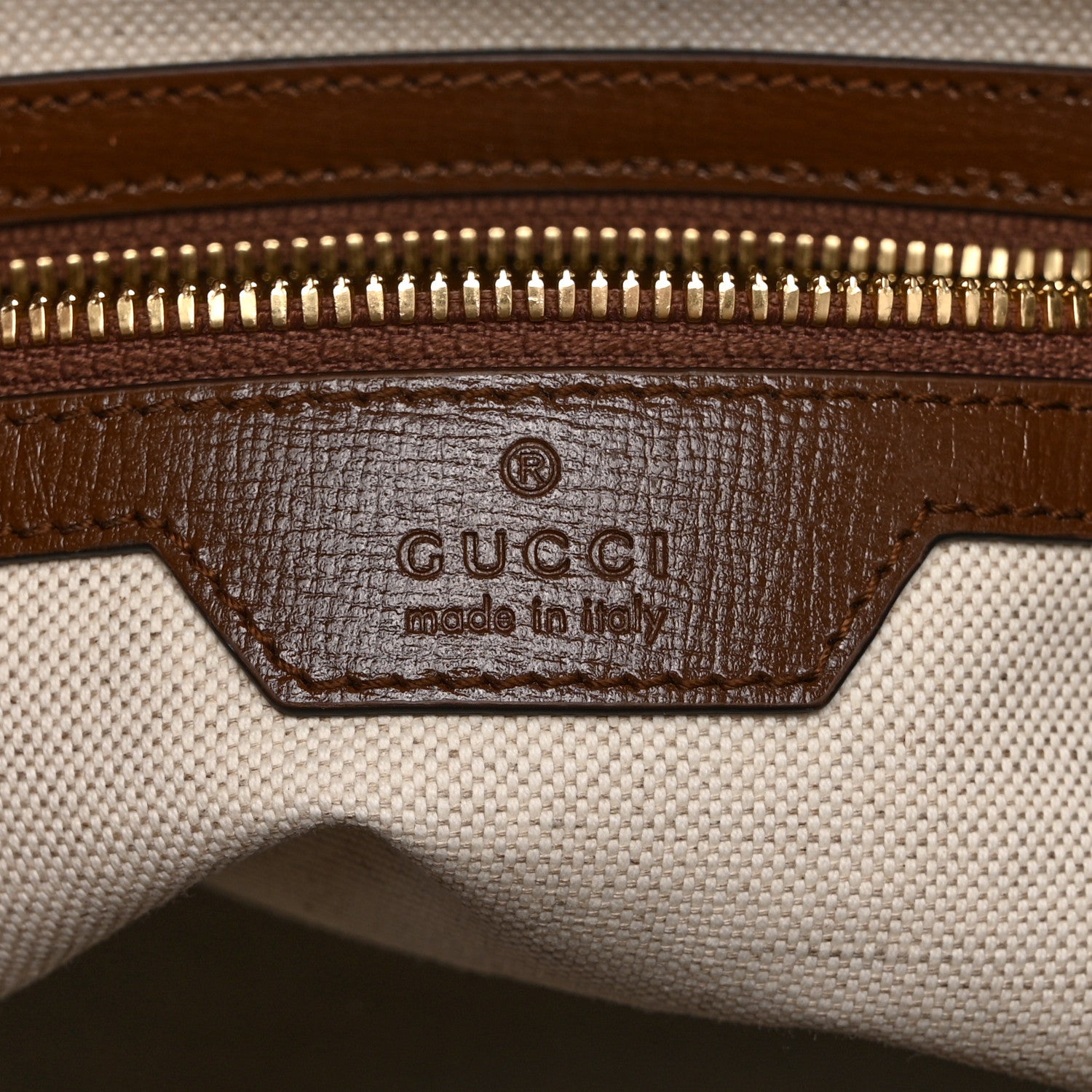 Gucci GG Supreme Monogram Azalea Calfskin Retro Interlocking G Buckle Backpack Beige Ebony Brown Sugar 6 of 11