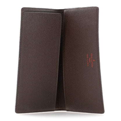 Louis Vuitton Damier Ebene Simple Checkbook Cover Wallet 5 of 11