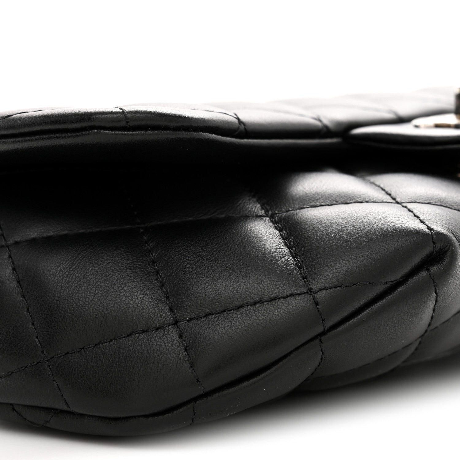 Chanel Calfskin Quilted CC Uniform Flap Belt Bag Black 9 of 10