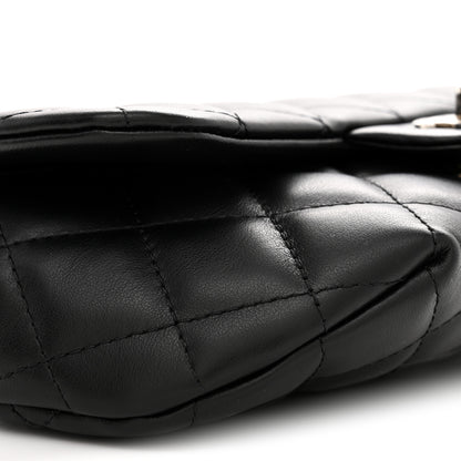 Chanel Calfskin Quilted CC Uniform Flap Belt Bag Black 9 of 10