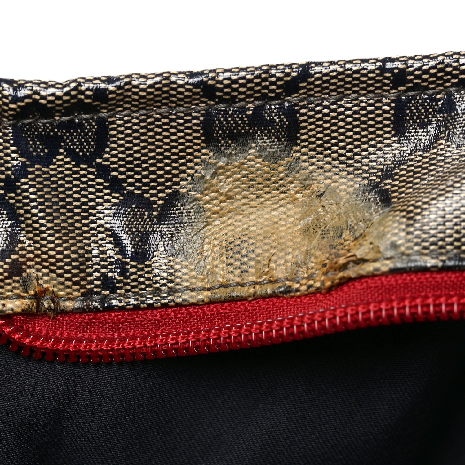 Gucci Crystal Monogram Large Web Handle Bucket Tote Red 11 of 12