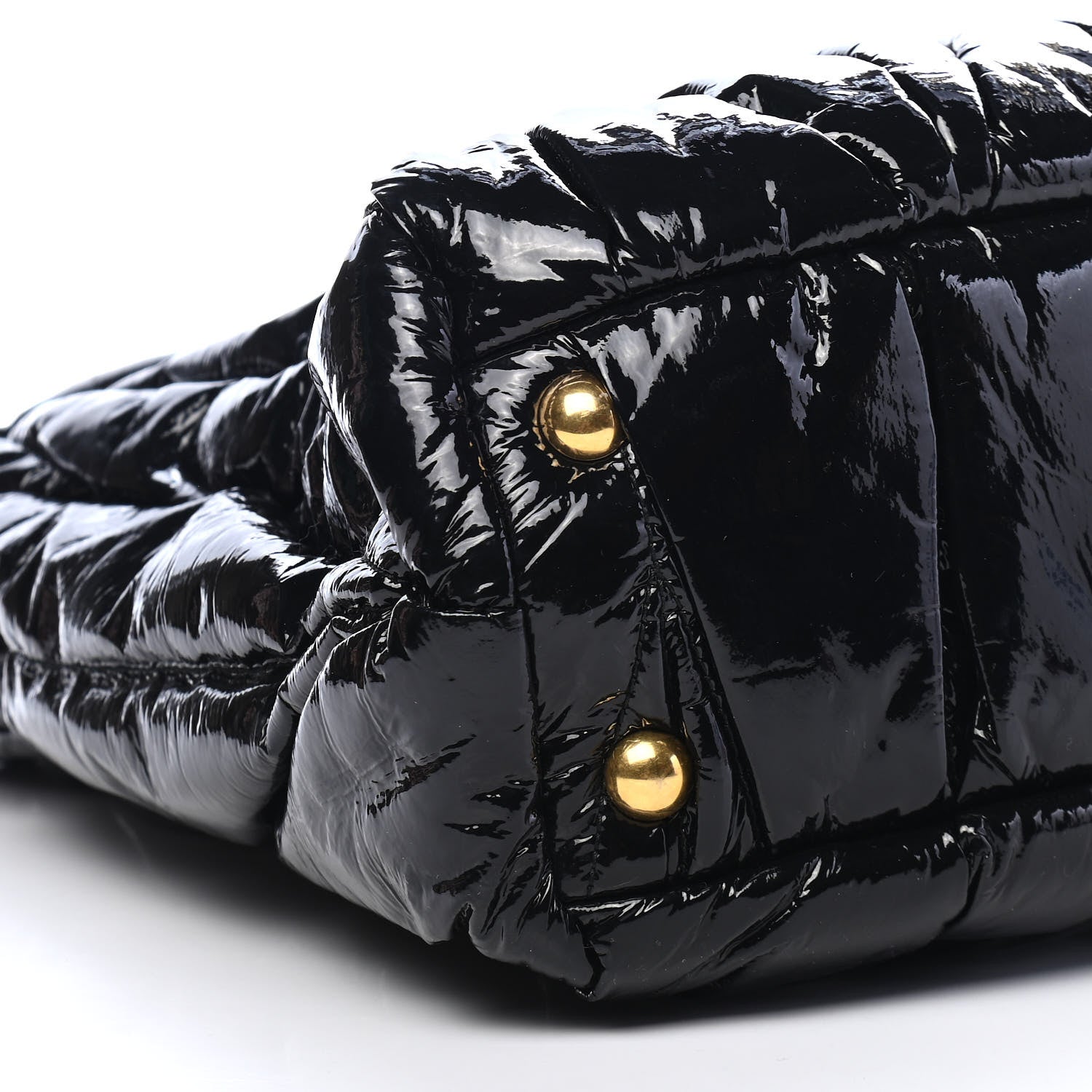 Miu Miu Patent Matelasse Shoulder Bag Black 8 of 9