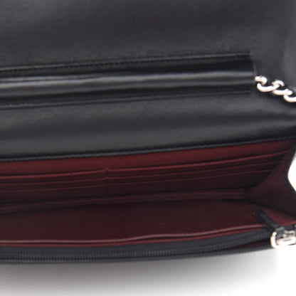 Chanel Lambskin Quilted Wallet On Chain WOC Black 5 of 11