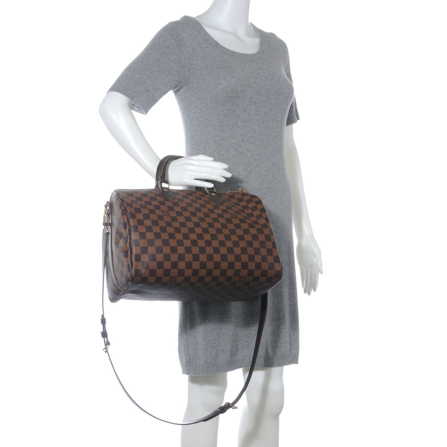 Damier Ebene Speedy Bandouliere 35