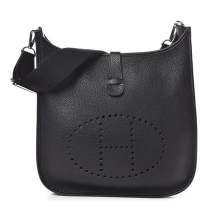 Hermes Taurillon Clemence Evelyne III GM Black 1 of 8