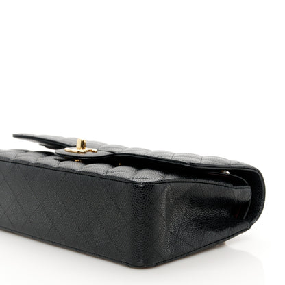 Chanel Caviar Quilted Medium Double Flap Black 11 of 12