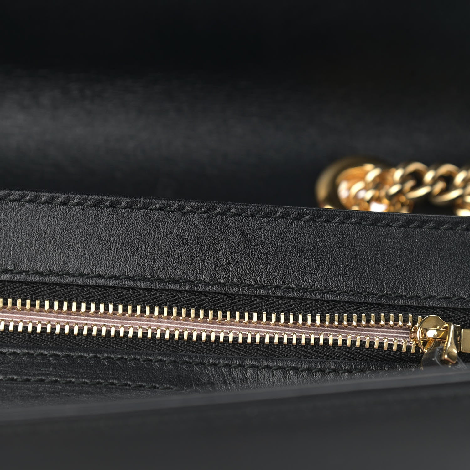 Gucci Vitello Palmellato Lux Crystal Medium Rajah Shoulder Bag Black 12 of 15