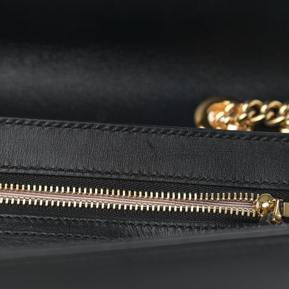 Gucci Vitello Palmellato Lux Crystal Medium Rajah Shoulder Bag Black 12 of 15