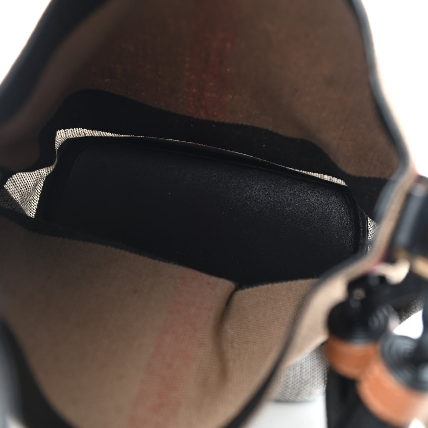 Burberry Canvas Mega Check Mini Ashby Tassel Crossbody Black 6 of 10